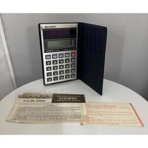Vintage Sharp EL-326A ELSI Mate Solar Cell Calculator Tested Works Great